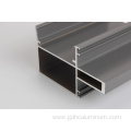 Aluminum curtain wall profiles for construction mill finish